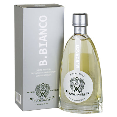 B. Bianco - Weisser Balsamico Essig  über 5 Jahre in Eschenholzfässern gealtert - 200ml Glasflasche