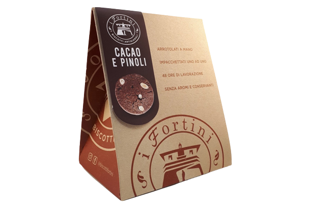 Biscotti: Cacao e Pinoli (Kakao und Pinienkerne) 200g