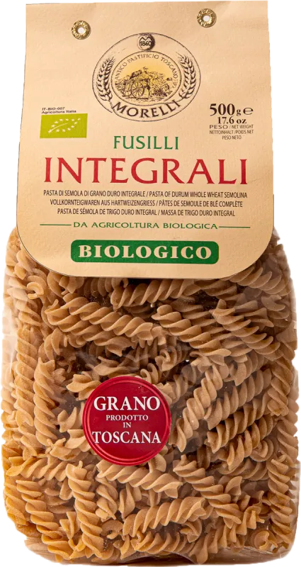 Pasta & Nudeln: 100% Bio Vollkorn Fusilli 500g